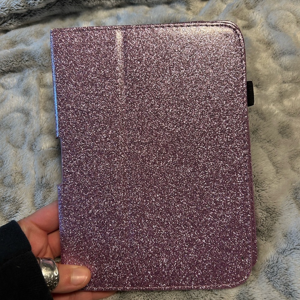 Kindle fire with cover case.